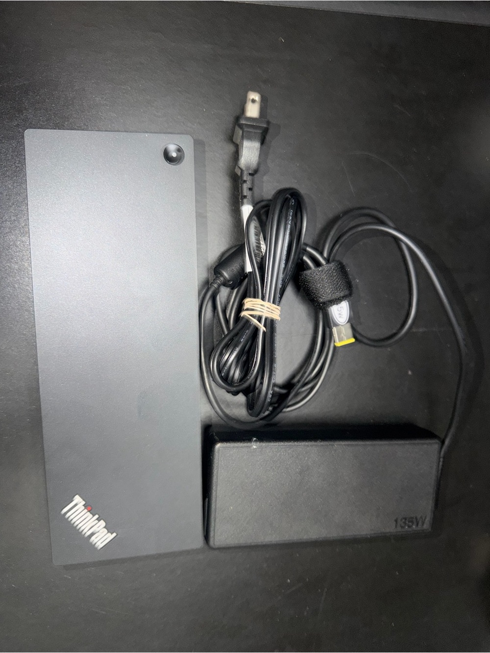 Lenovo ThinkPad Black Docking Station with 135W Power Adapter
